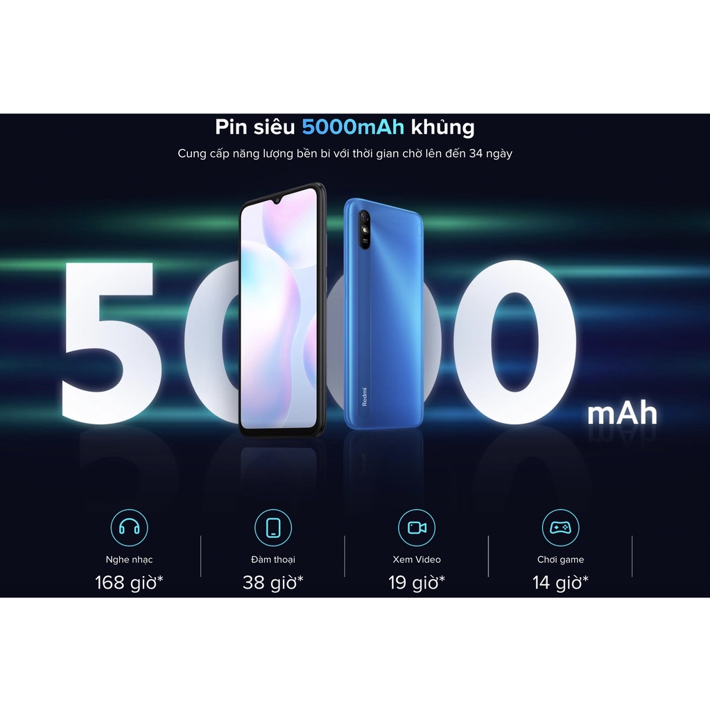 Điện Thoại Xiaomi Redmi 9A 2GB l 32GB - Màn hình lớn 6,53