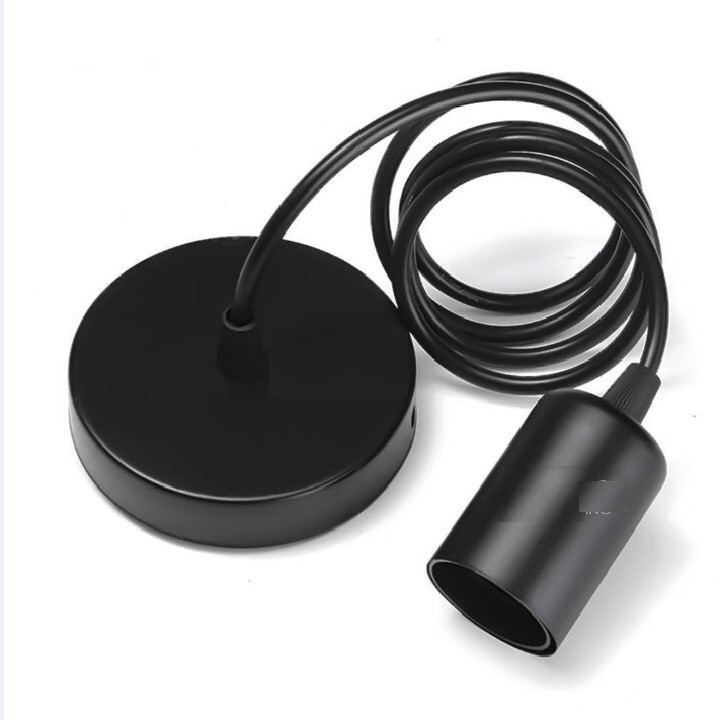 Dây đui đèn thả kèm đế ốp trần dùng cho đèn gỗ,đèn mây tre đan | BigBuy360 - bigbuy360.vn