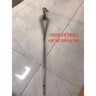 Set 10 móc inox treo chậu lan bẻ vai dài 120cm