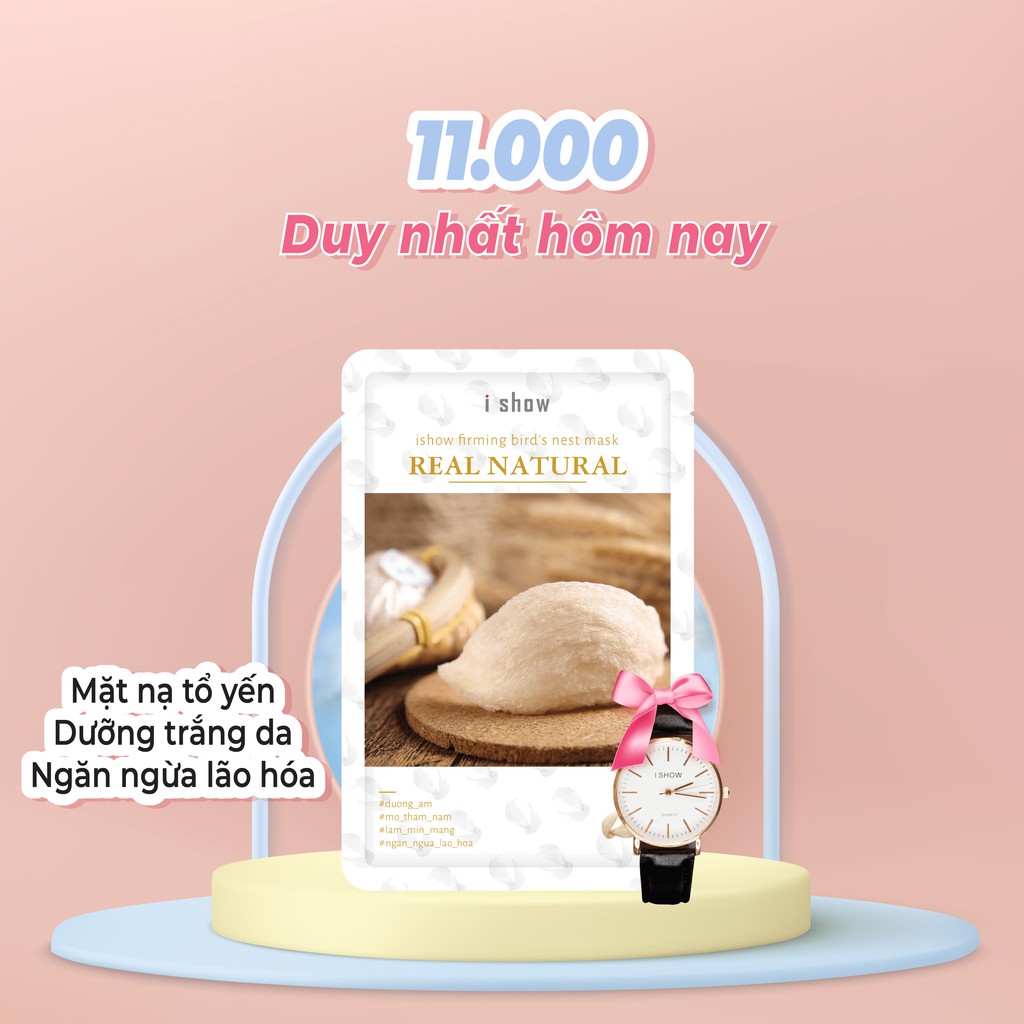 [TINH CHẤT YẾN TƯƠI ĐẶC BIỆT] Mặt Nạ Chiết Xuất Yến Tươi ISHOW Dung Tích 25ml Ngăn Ngừa Lão Hóa Trẻ Hóa Làn Da