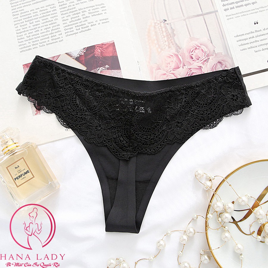 Quần lọt khe su đúc phối ren - Quần chip sexy lọt khe quyến rũ LK078