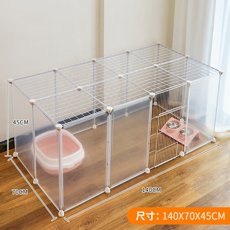 Combo Chuồng Quây Nhựa Trong Suốt Cho Chó Mèo - Mẫu Mới Về 2023 - Chắc Chắn