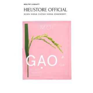 Mặt nạ gạo Hồ Ngọc Hà MOI Cosmetics 3 miếng/hộp, phiên bản mới