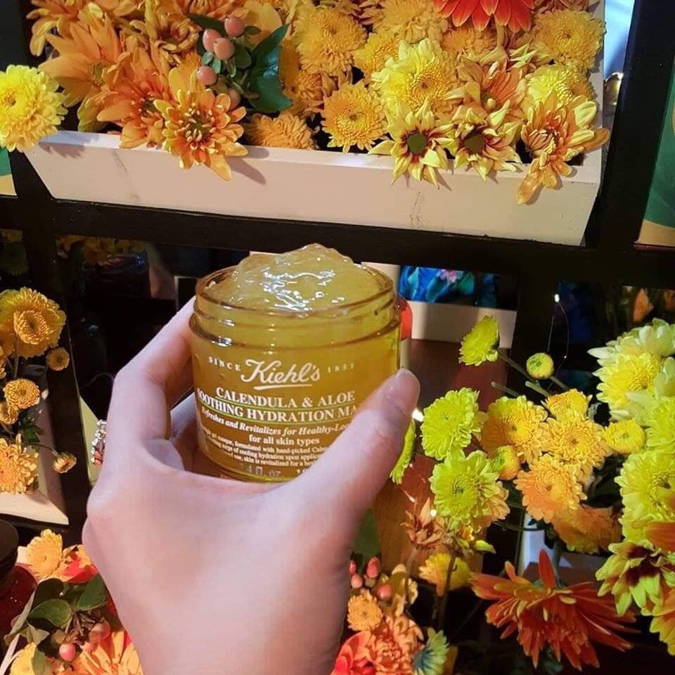 MẶT NẠ HOA CÚC & LÔ HỘI KIEHL'S CALENDULA & ALOE SOOTHING HYDRATION MASK MINISIZE 14ML