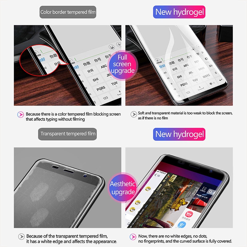 2PCS For Samsung Galaxy S7 Edge \  Samsung S8 G950F G950FD G950UPhim điện thoại di động chống vân tay 