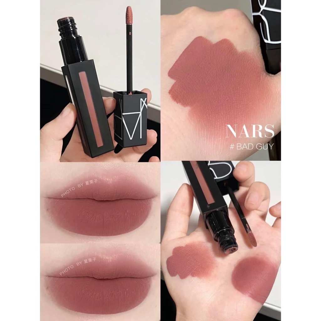Son kem Nars Slow Ride màu Bad Guy - Tông hồng đất, chất son siêu mịn mướt, phù hợp mọi loại da
