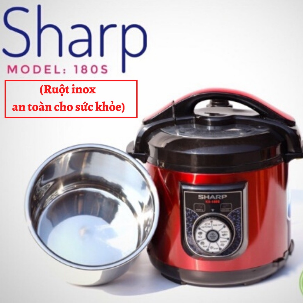 Nồi áp suất Sharp Dung tích 6L , Nồi áp suất điện đa năng của Thái Lan