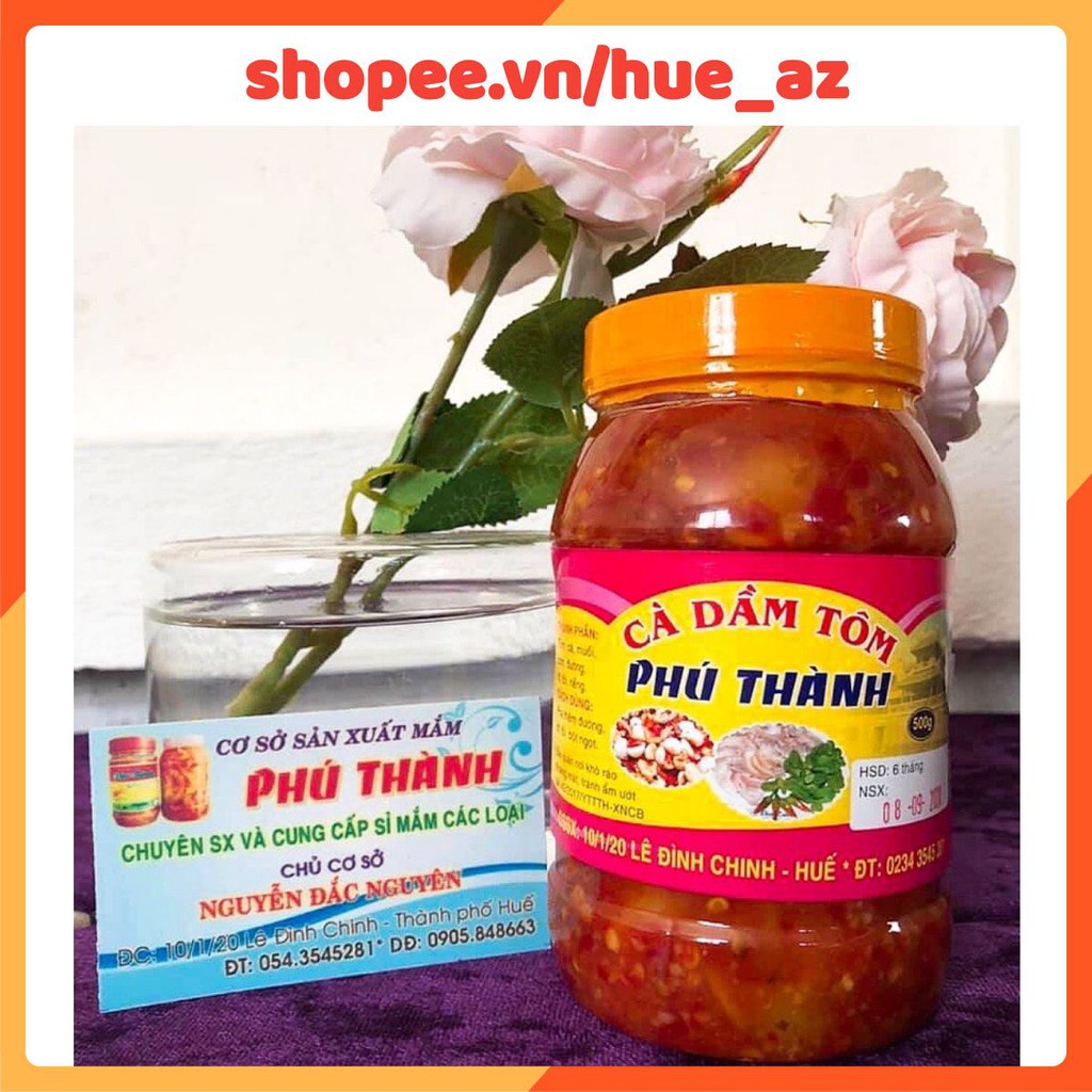Cà Dầm Tôm  Phú Thành 500g 🎈 Đặc sản Huế 🎈