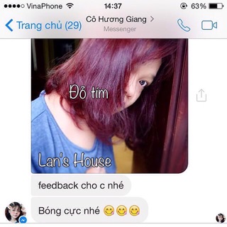(Đỏ tím ) Thuốc nhuộm tóc