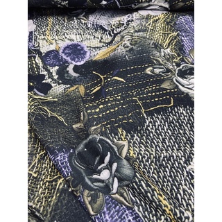 Vải linen xô mỏng may áo sơ mi đầm ms 10402