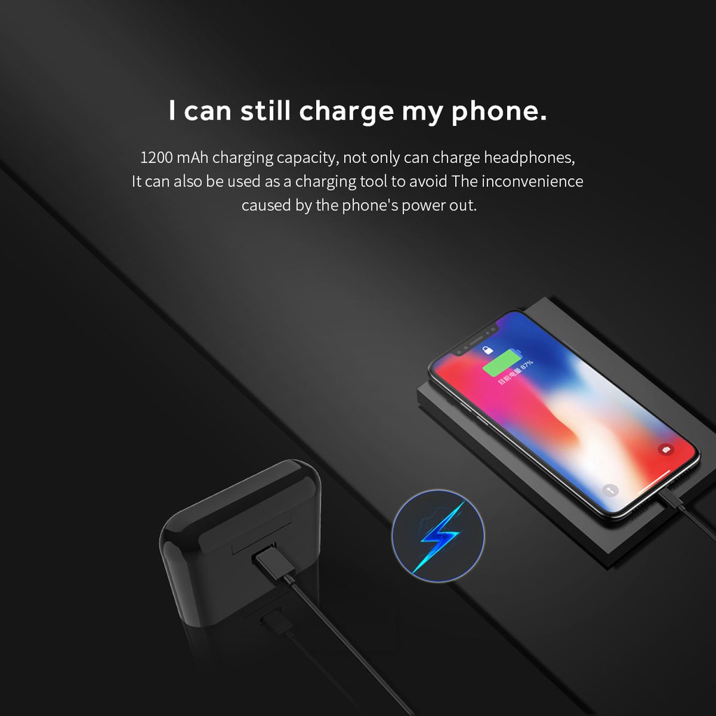 [TẶNG 2 BỘ MÚT VÀ SẠC] Tai nghe Bluetooth5.0 M2T Kèm hộp sạc1300mAh 2 tai nghe gọi âm thanh bass trung thực giảm ồn | BigBuy360 - bigbuy360.vn