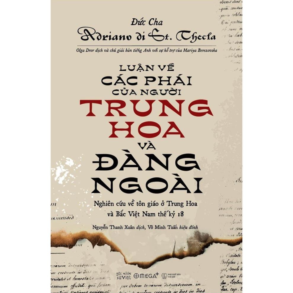 Sách - Luận về các phái của người Trung Hoa và Đàng ngoài  [AlphaBooks]