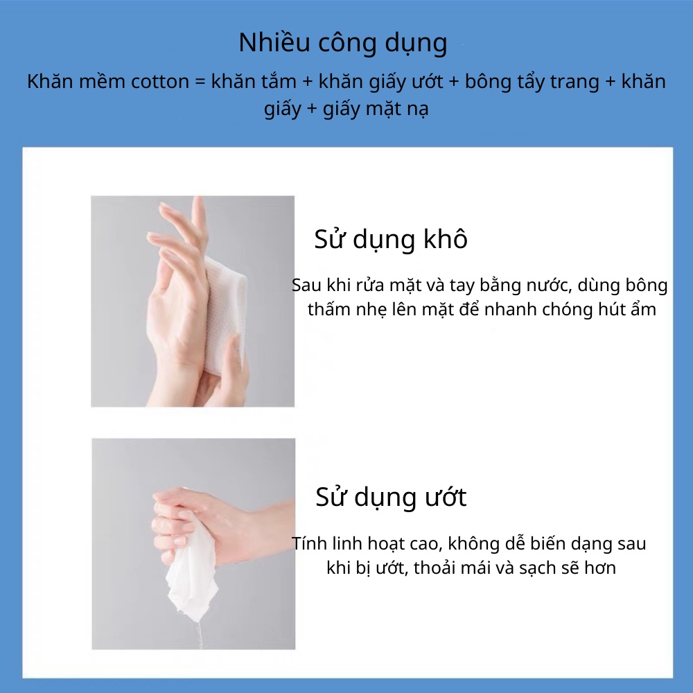 Khăn lau mặt dùng 1 lần tẩy trang dạng cuộn mềm mịn màu hồng MINIGIRL K1