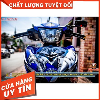 TEM TRÙM EX150 XANH TRẮNG