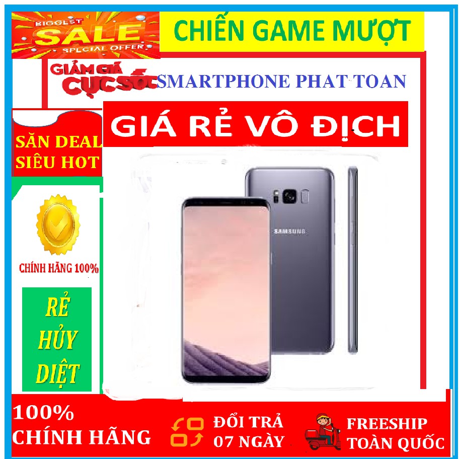 [RẺ VÔ ĐỊCH] điện thoại Samsung Galaxy S8 Plus 64G ram 4G mới CHÍNH HÃNG, chơi Game nặng mượt