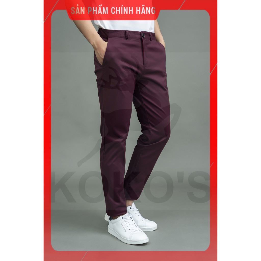 [THỜI TRANG HÀN QUỐC] quần kaki nam màu đỏ đô