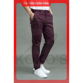 [THỜI TRANG HÀN QUỐC] quần kaki nam màu đỏ đô