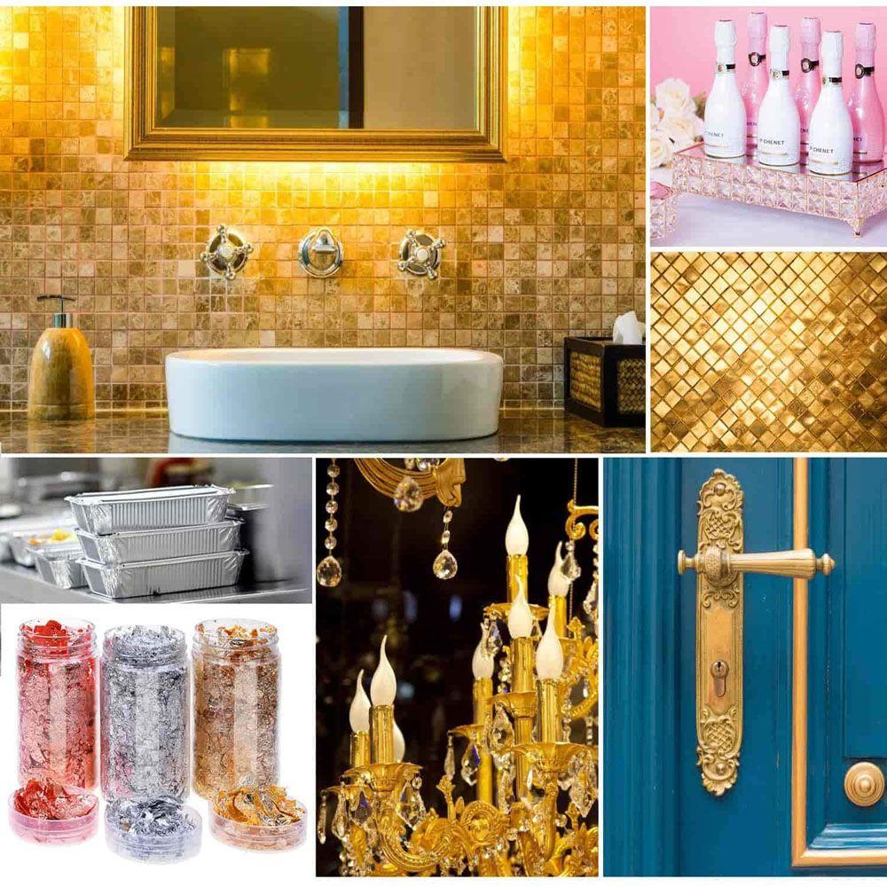 SUYO Khuôn Làm Trang Sức Hình Chiếc Lá Mạ Vàng Lấp Lánh