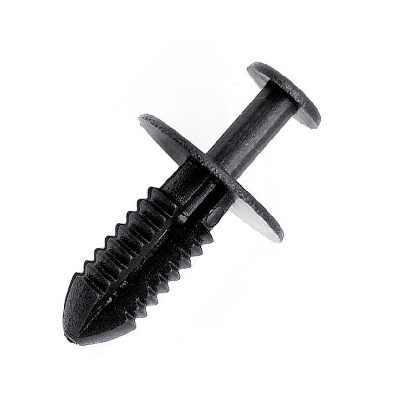 100x 7mm Plastic Rivets Fastener Clips Push Pin For Car Auto Fender Bumper