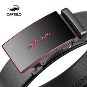 Thắt lưng nam dây nịt CARTELO khóa tự động dây lưng chính hãng Bảo Hành 12 Tháng. 🥇