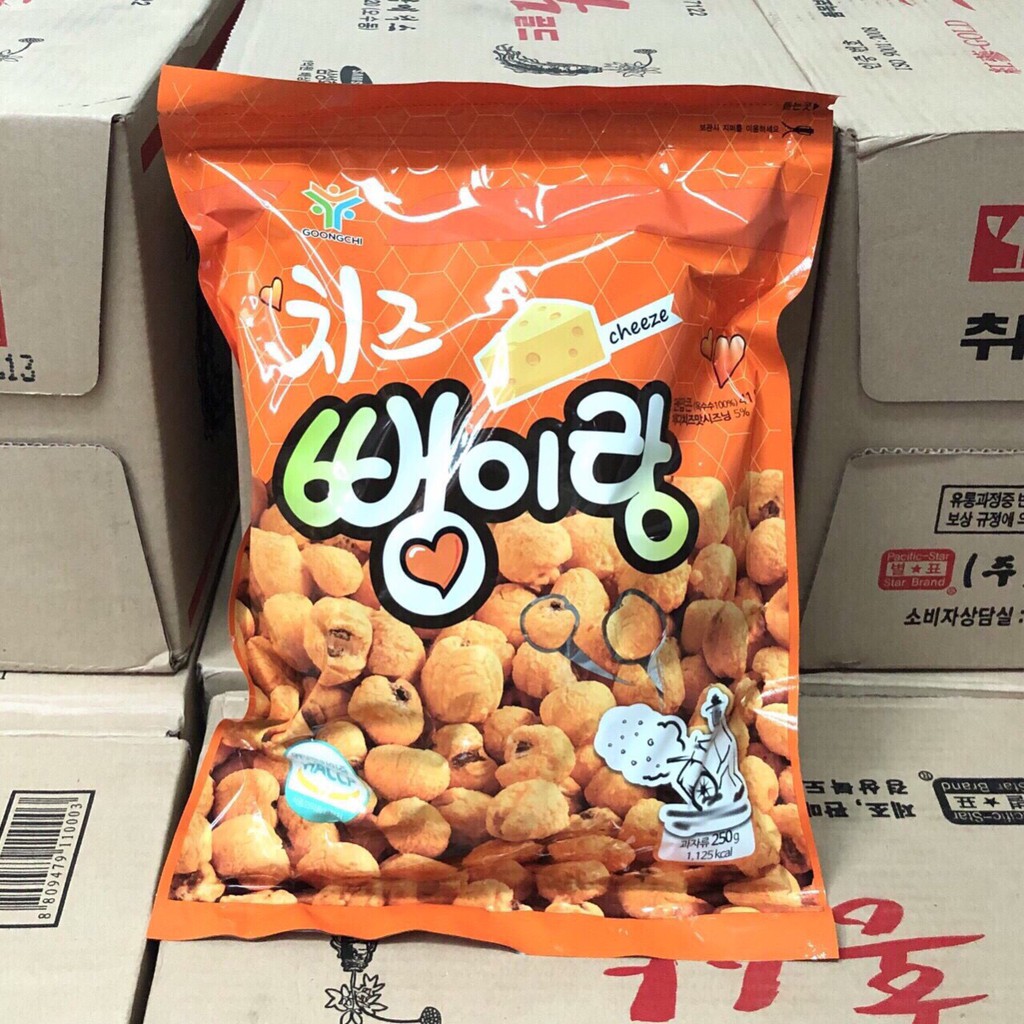 Snack Bắp Phô Mai/ Mật Ong Hàn Quốc 255gr - Date T9/2022