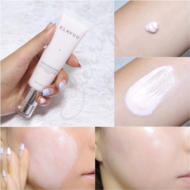 Kem lót bảo vệ da ng.ọc trai KLAVUU White Pearlsation Primer 30ml Giúp sáng da rạng rỡ - HONGS KOREA