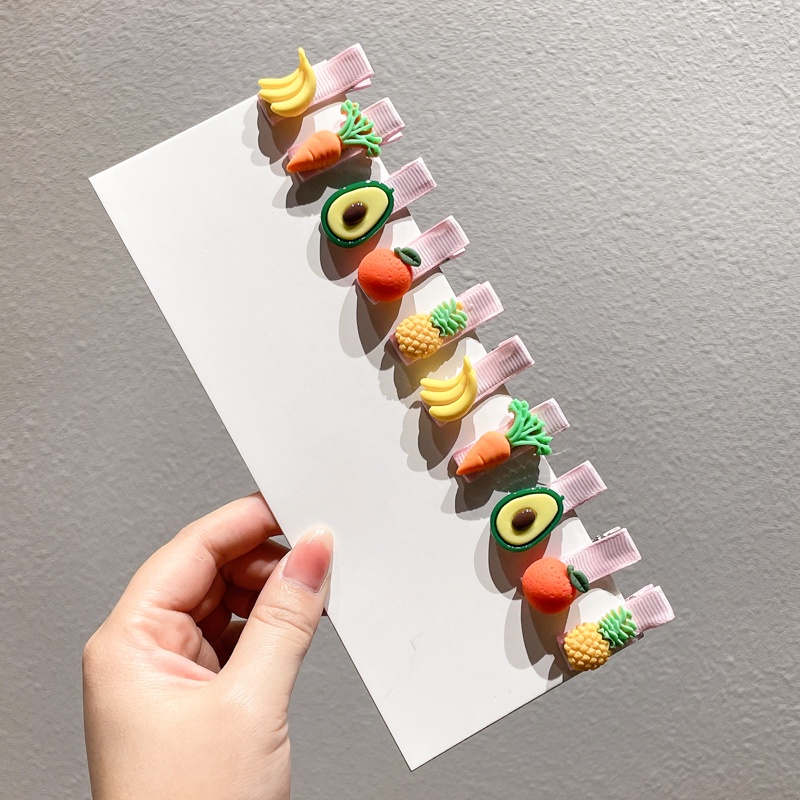 Bộ Kẹp Tóc Kiểu Dáng Hoạt Hình Dễ Thương Phong Cách Hàn Quốc Cho Nữ