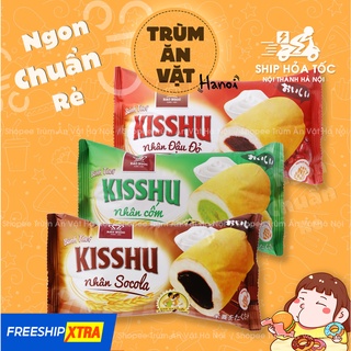 Bánh mì tươi ăn sáng KISSHU nhiều vị SOCOLA - CỐM -ĐẬU ĐỎ - CHÀ BÔNG [Trùm ăn vặt Hà Nội]