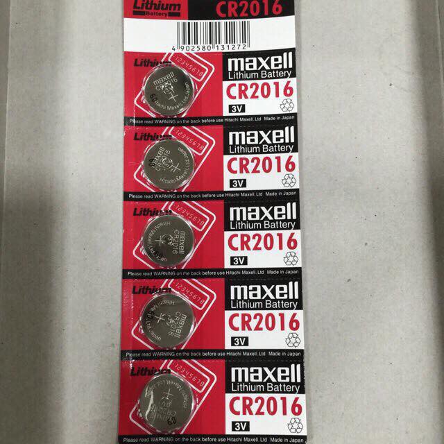 Pin CR2016 Maxell Lithium 3V vỉ 5 viên