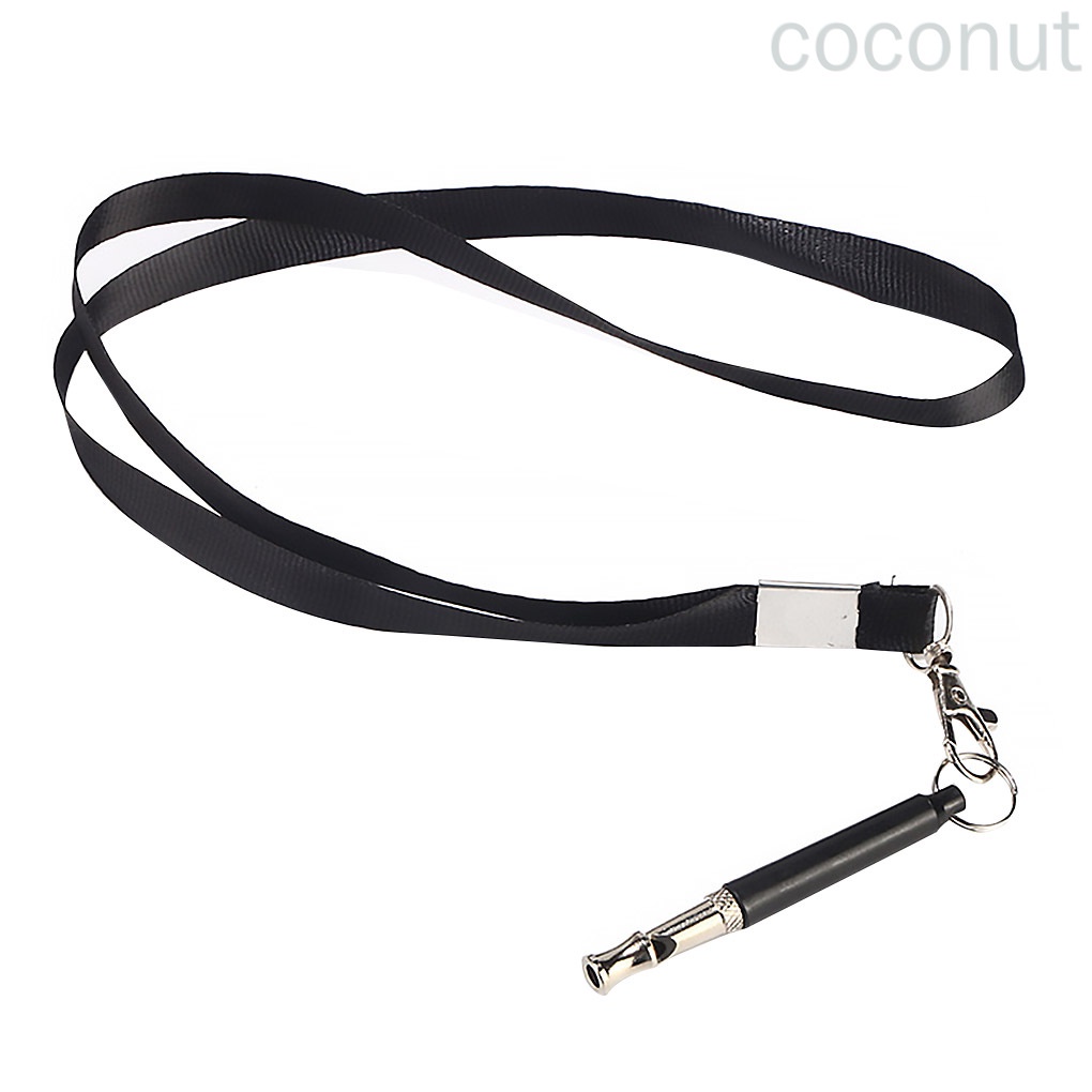Còi huấn luyện chó bằng thép không gỉ kèm dây đeo tiện dụng