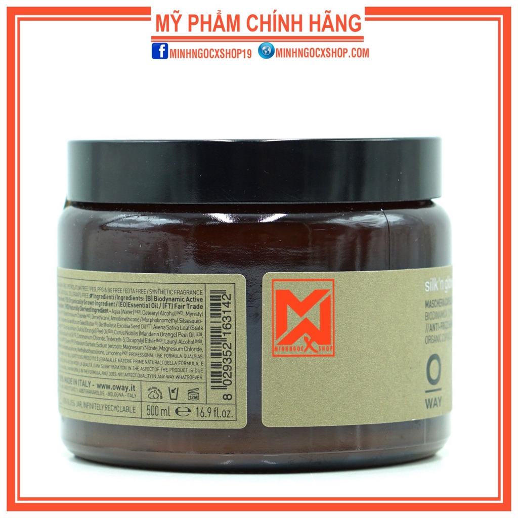 Dầu hấp siêu mượt ROLLAND OWAY OWAY SILK’N GLOW HAIR MASK 500ml chính hãng