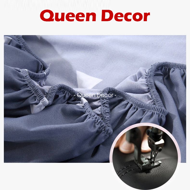 Ga Giường Cotton Poly, Drap Trải Nệm M2 M6 M8 Họa Tiết Dễ Thương (Miễn Phí Bo Chun) - Queen Decor | BigBuy360 - bigbuy360.vn