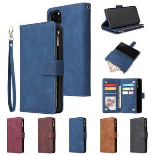 Thời Trang Da PU Ví Lật Dành Cho iPhone 12 13 14 15 16 17 Pro Max Ốp Lưng Khe Cắm Thẻ Đứng Sang Trọng Cho iPhone Air Business Flip Cover
