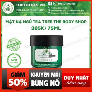 BÙNG NỔ QUÀ Mặt nạ ngủ The Body Shop Tea Tree Anti-imperfection Night Mask ngừa và giảm mụn, thanh lọc da, kiềm dầu BÙNG