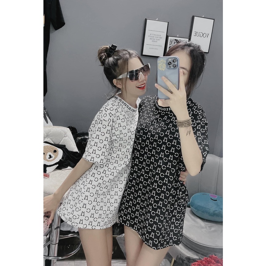 Áo Mikenco Monogram tshirt Chính Hãng Chất Cotton Đẹp, Áo Phông Nam Nữ Mikenko Hoạ Tiết 5D Sành Điệu, Siêu Hot 2022 MK6