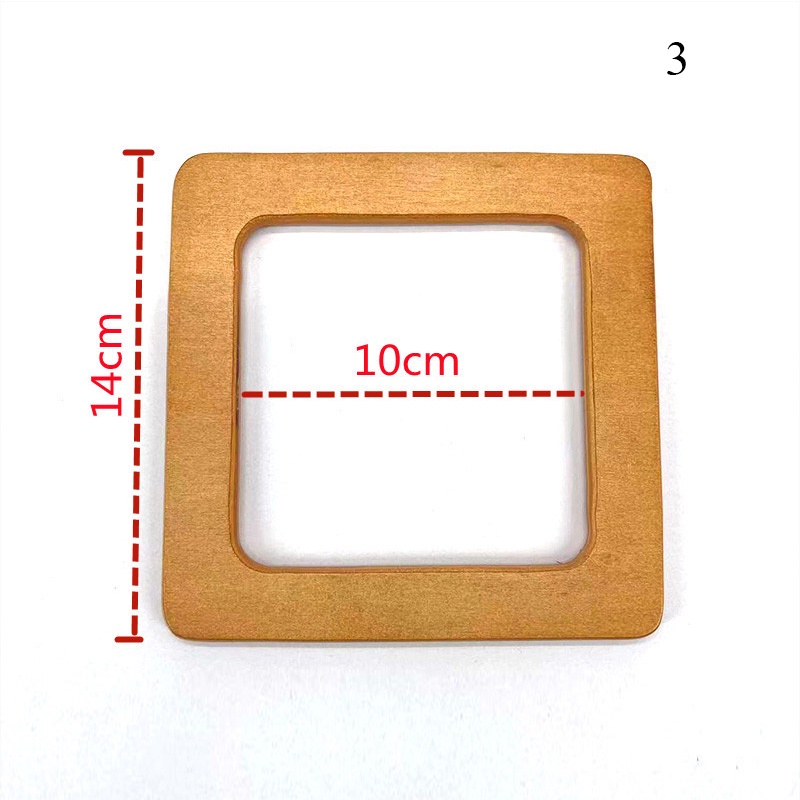 Tay Cầm Túi Xách Thay Thế Bằng Gỗ Trơn DIY