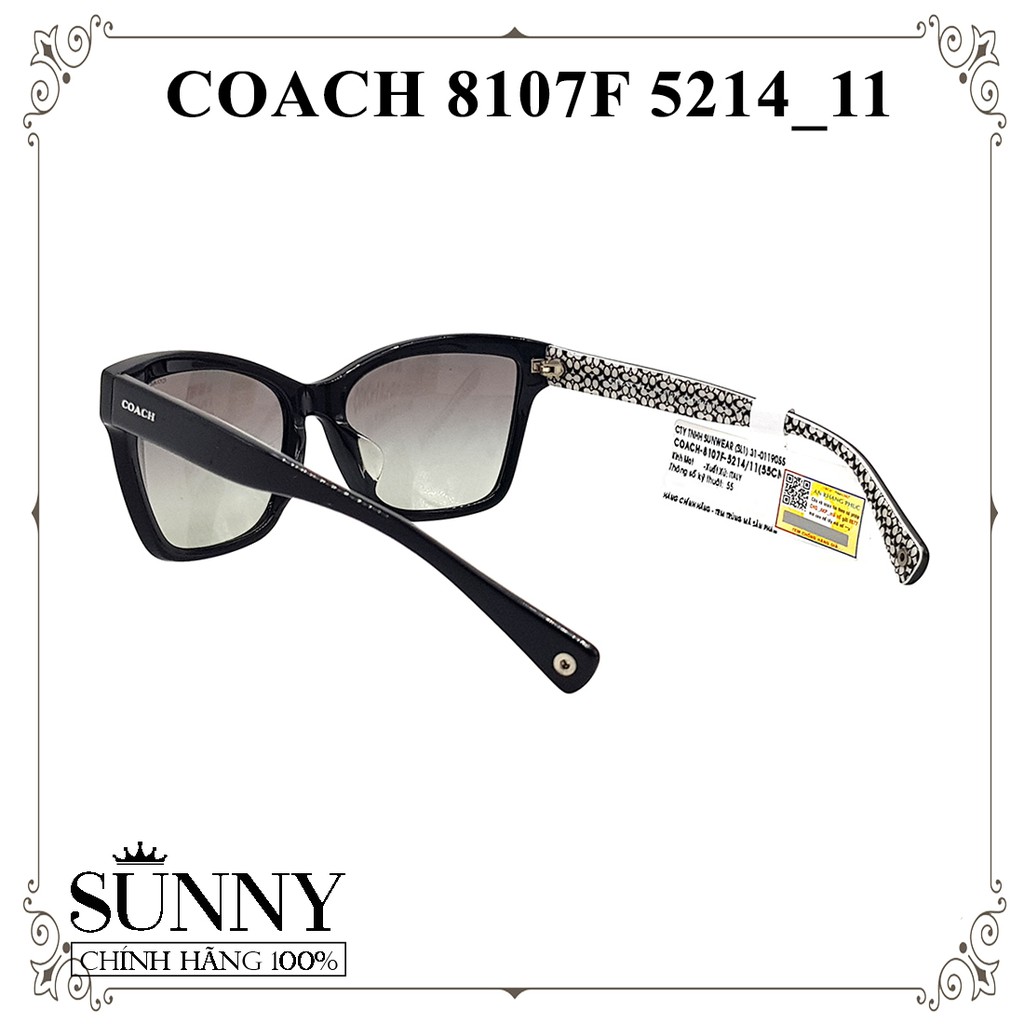 Kính mát thời trang Coach 8107F 5214_11 chính hãng, bảo hành toàn quốc