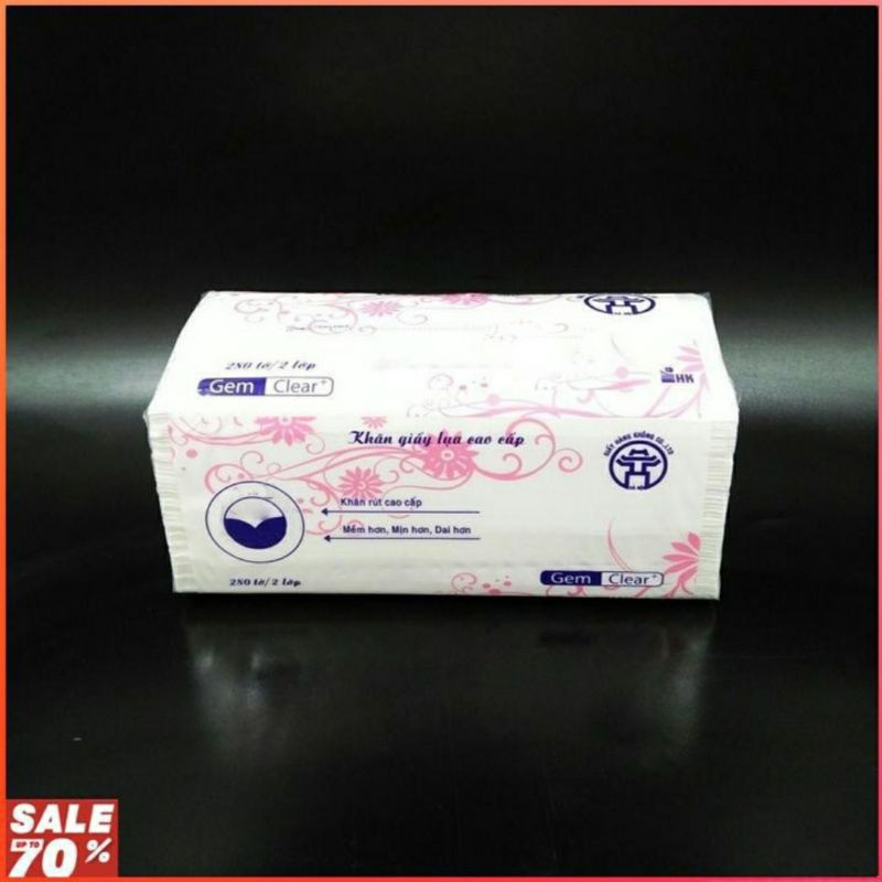 KHĂN GIẤY LỤA 3 LỚP MEDIA MART 300 TỜ