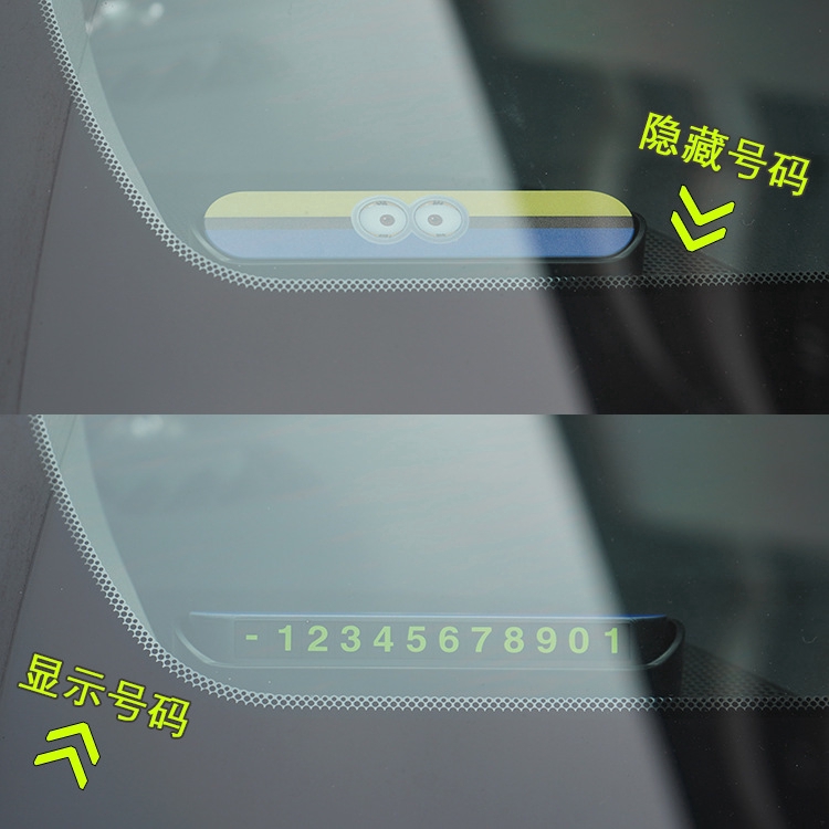 Mới Bộ Thẻ Đậu Xe Tạm Thời Hình Mickey / Kitty / Doraemon Phát Sáng Dành Cho Điện Thoại