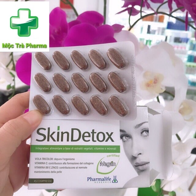 Viên Uống Thải Độc Da- SkinDetox PHARMALIFE - Kiềm Dầu,Giảm Sưng Viêm, Ngừa Mụn Do Độc Tố, Vi Khuẩn