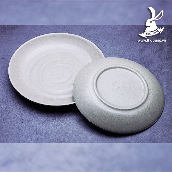 Dĩa Ảo Tròn Sóng 9 Nâu Nhựa Melamine Đài Loan