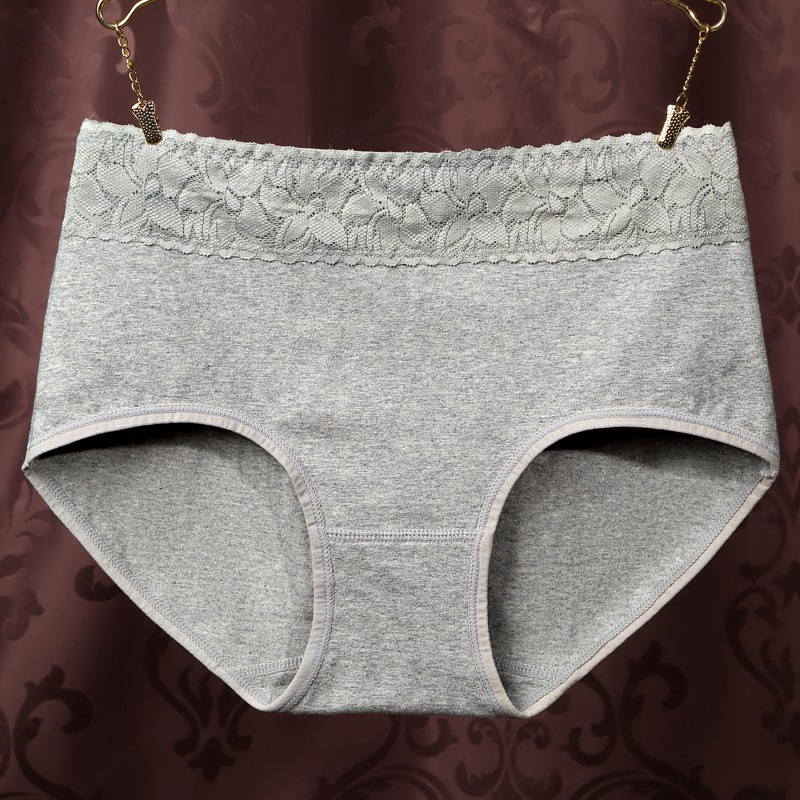 High quality fashion intimates Pure Cotton Women's Panties Lace Seamless Ms In Waist Underwear Natural Cotton Briefs | BigBuy360 - bigbuy360.vn