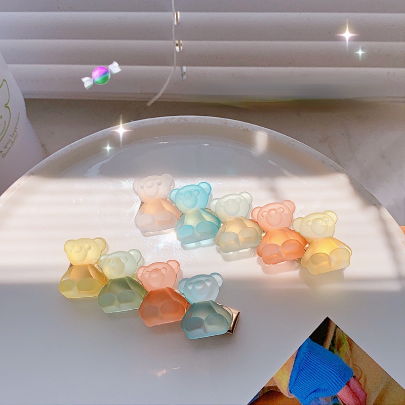 Kẹp tóc dễ thương hàn quốc cô gái kẹo màu kẹp tóc