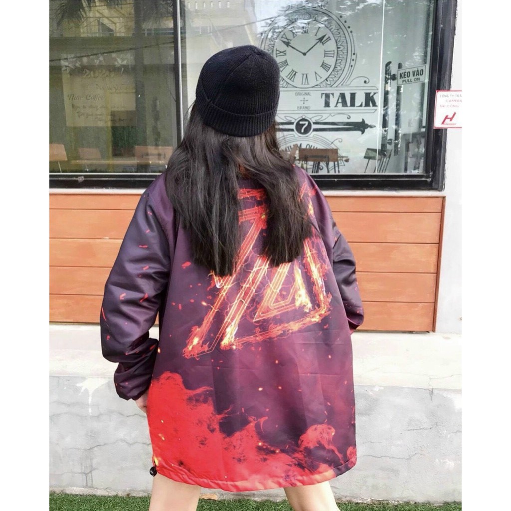 Áo khoác dù Loang Màu unisex dành cho nam nữ in Z, jacket form rộng vãi mero (kèm ảnh thật ) 123SHOP | BigBuy360 - bigbuy360.vn