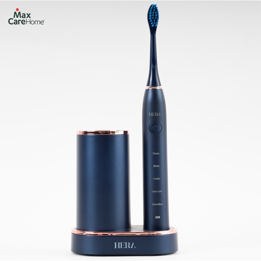 Bàn Chải Điện Sóng Siêu Âm Tích Hợp Sấy Khô & Khử Khuẩn Maxcare Hera Whitening | Thương Hiệu Nhật Bản - Bảo Hành 1 Năm
