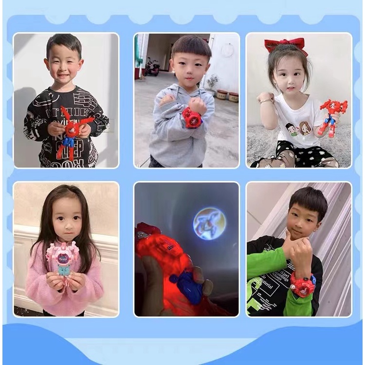 Đồng Hồ Chiếu Đồ Chơi Họa Tiết Hoạt Hình Marvel Spiderman Hulk Dành Cho Trẻ Mẫu Giáo