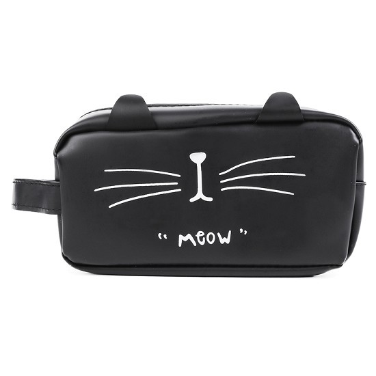 Bóp viết Cat Meow mèo đen loại lớn 17X7X9