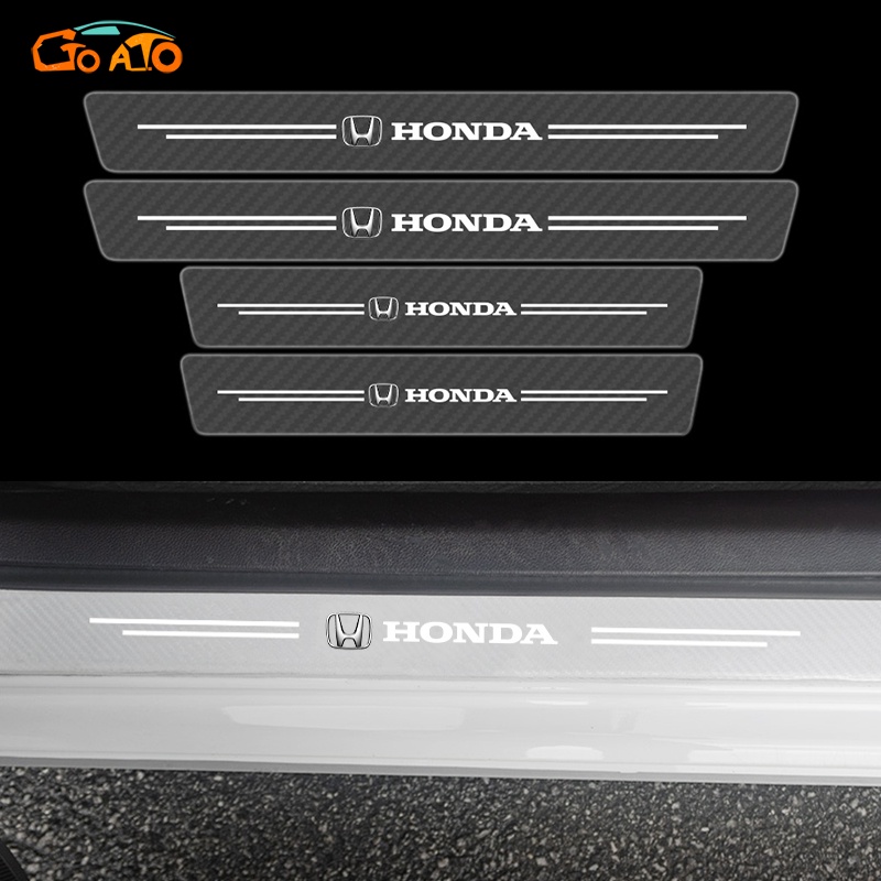 GTIOATO 4 Chiếc Trong Suốt Sợi Carbon Dán Xe Dán Cửa ô Tô DáN ChốNg XưỚC Ô Tô Bảo Vệ Cửa ô Tô Phụ KiệN Xe HơI Cho Honda City Brio Civic Jazz CRV HRV Accord