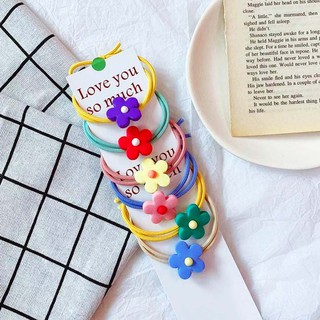 Dây Thun Cột Tóc Đính Hình Nhiều Kiểu ( giao ngẫu nhiên)