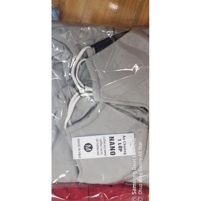 Áo Choàng dài chống nắng toàn thân .Hàng 1lớp chất liệu vải Nano nhật thông hơi thoáng khí. | BigBuy360 - bigbuy360.vn